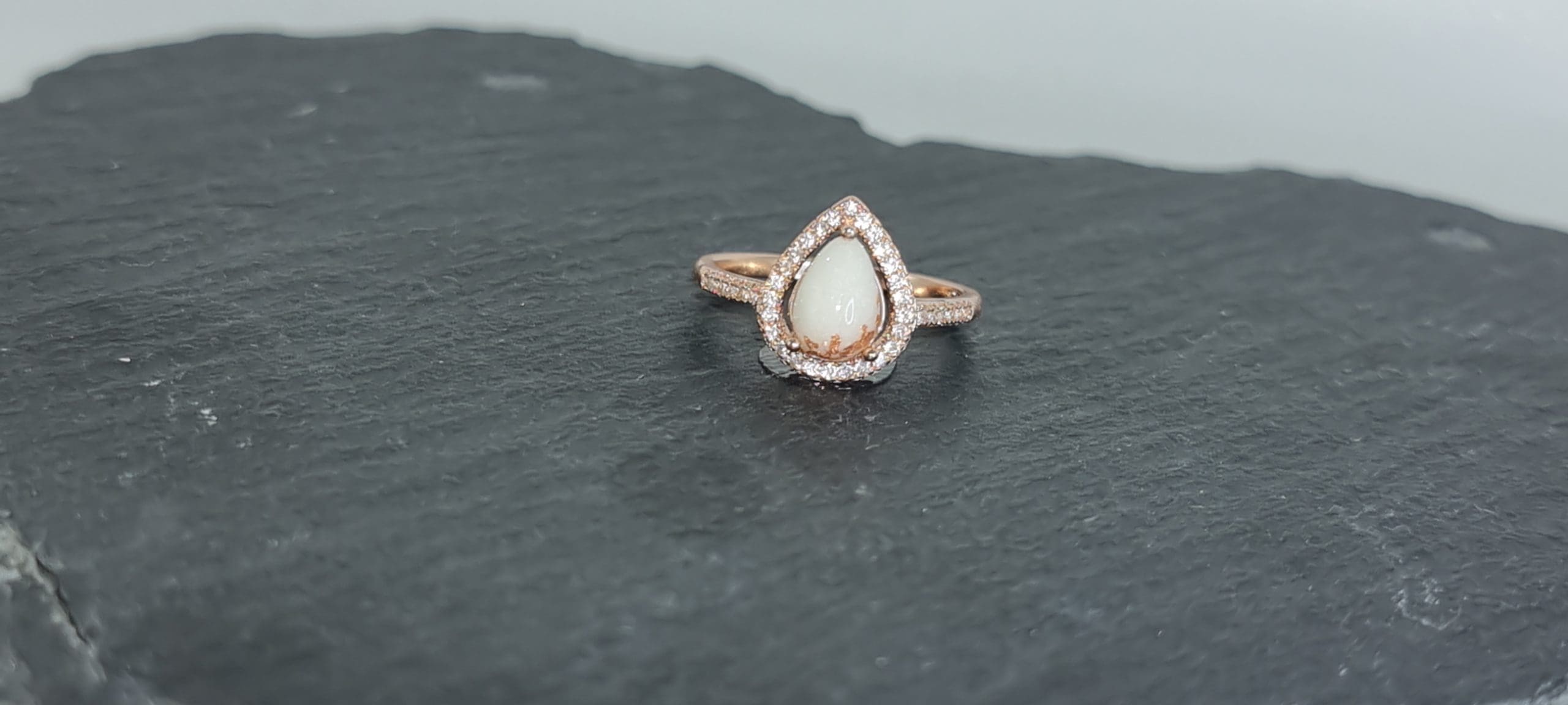 Daphne Ring - Rose Gold Plated on Solid Sterling Silver Cubic Zirconia - Image 2