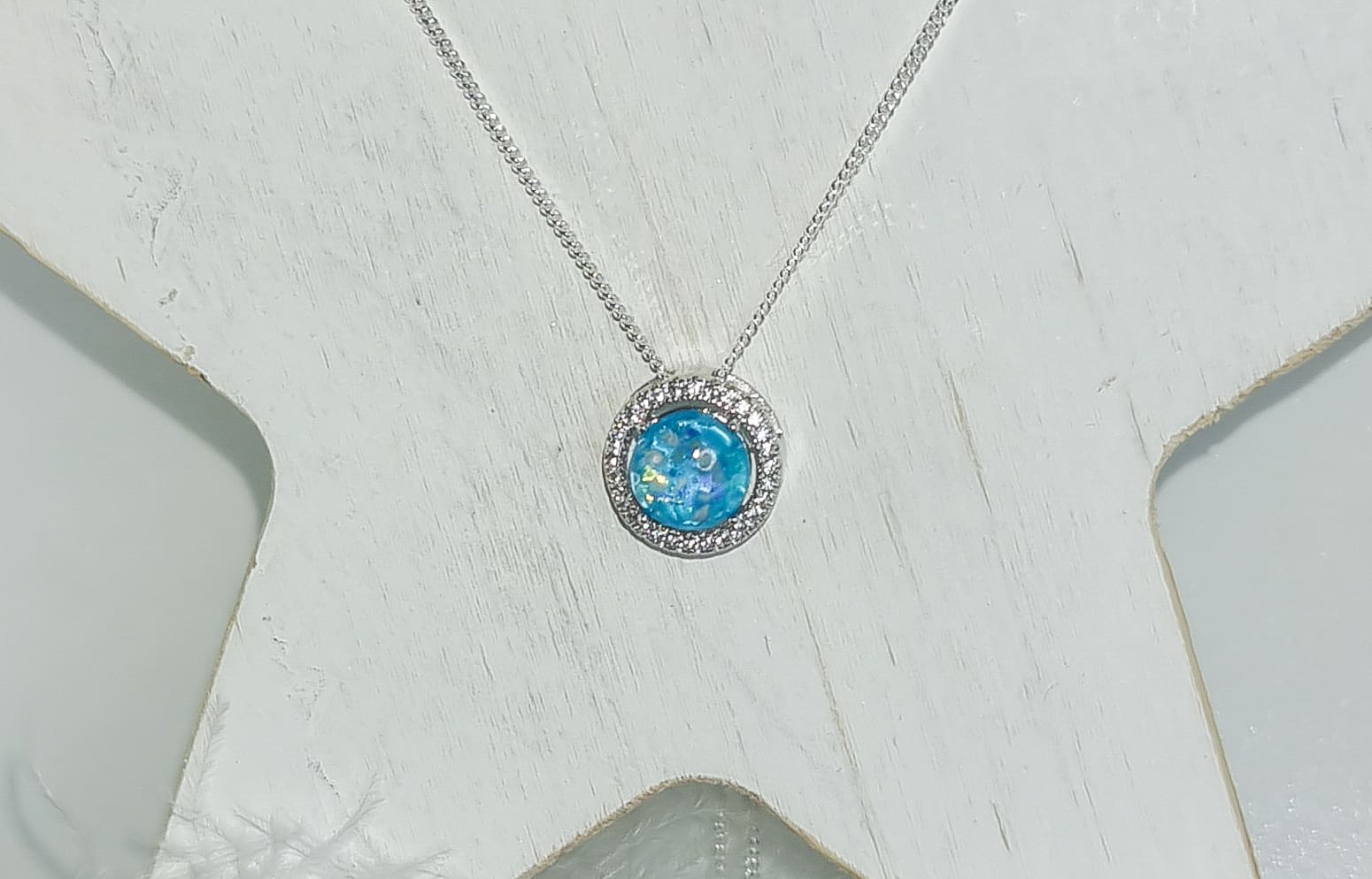 Hӓlo Necklace - Sterling Silver Cubic Zirconia - Image 2